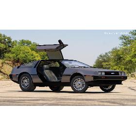 3D DeLorean DMC-12 Rigged model